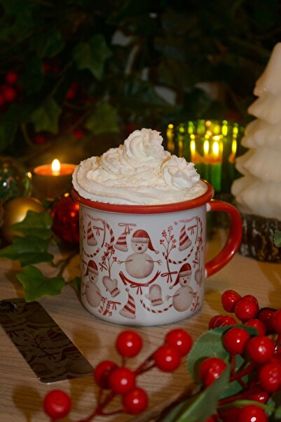 Cool Stuff Studio كوب مينا على شكل رجل الثلج لعيد الميلاد هدية رأس السنة الجديدة