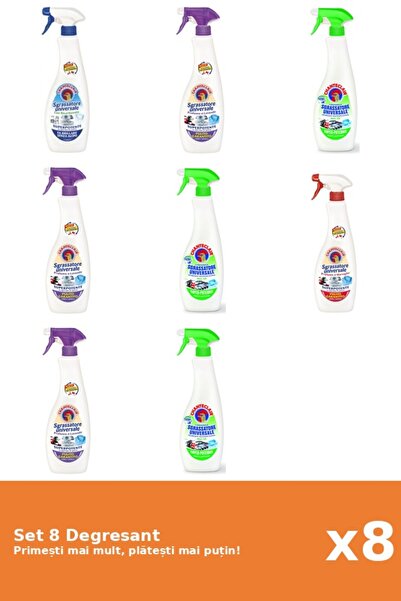 Chanteclair Set 8 Degresant Chanteclair: 1x Bicarbonat, 3x Mosc Alb, 3x Lamai...