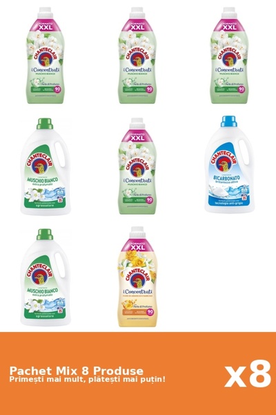 Chanteclair Set 8 Mix Chanteclair: 5 Balsam (Mosc Alb, Portocale), 3 Detergen...