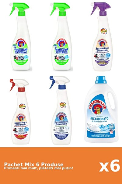 Chanteclair Set 6 Chanteclair Mix: 5 Degreaser (Bicarbonate, Lemon, Lavender,...