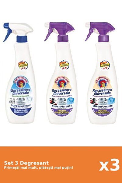 Chanteclair Set 3 Degresant Chanteclair: 1x Bicarbonat, 2x Mosc Alb