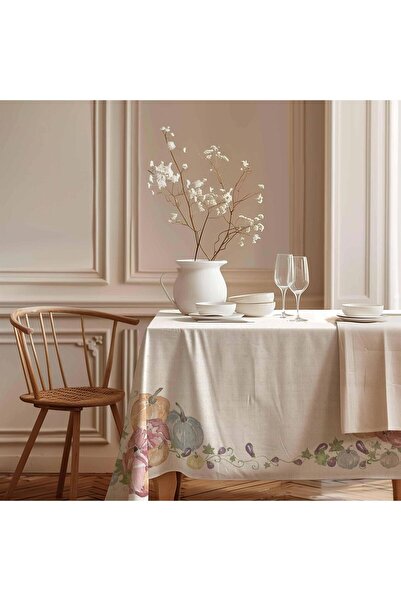 Markaev Colorful Pumpkin Cotton Tablecloth Msaort0028