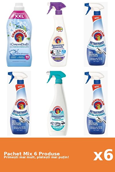 Chanteclair Set 6 Chanteclair Mix: 1 Conditioner (Lotus), 2 Degreaser (Anti-O...