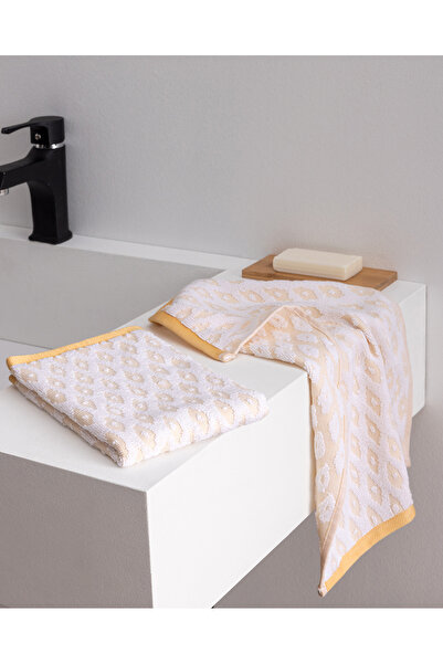 Madame Coco Bovine 2-Pack 100% Cotton Hand Towels - Yellow - 30X45 cm
