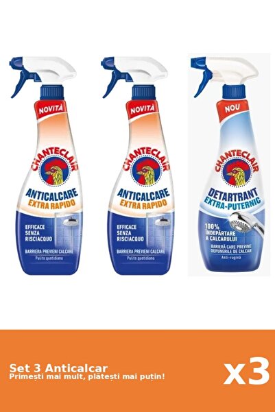 Chanteclair Set 3 Anticalcar Chanteclair: 2x Rapid, 1x Puternic