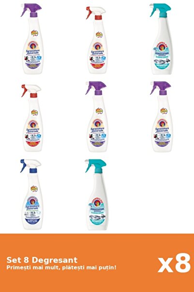 Chanteclair Set 8 Degresant Chanteclair: 2x Mosc Alb, 2x Marsilia, 2x AntiMir...