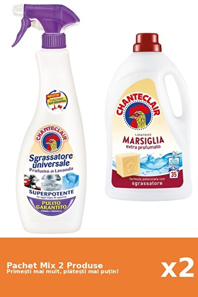 Chanteclair Set 2 Mix Chanteclair: 1 Degresant (Mosc Alb), 1 Detergent (Marsilia)