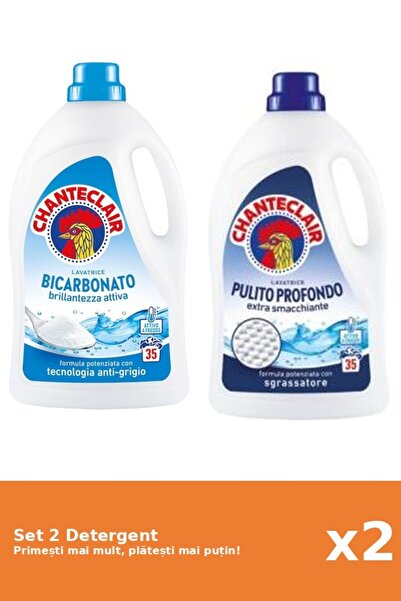 Chanteclair Set 2 Detergent Chanteclair: 1x Bicarbonat, 1x Clasic