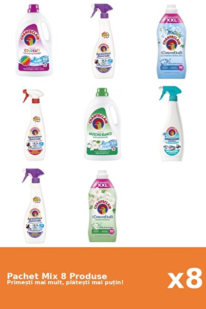 Chanteclair Set 8 Mix: 2 Det. (Color, Mosc .), 4 Degr. (AntiM., Lava...), 2 Bals. (Lotus, Mosc .)