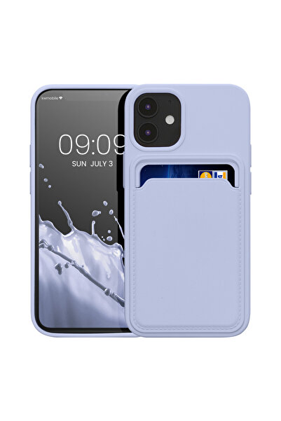 KWmobile Case for Apple iPhone 12 Mini, Silicone, Blue, 55111.108