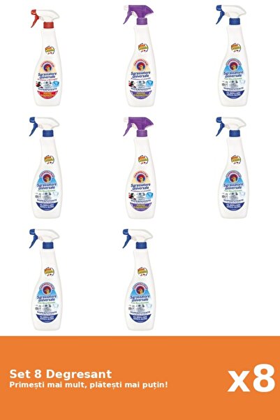 Chanteclair Set of 8 Chanteclair Degreaser: 1x Marseille, 1x Lavender, 5x Bak...