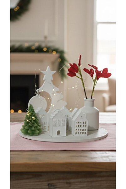 Store Led ışıklı Dekoratif mumluk yılbaşı hediyesi