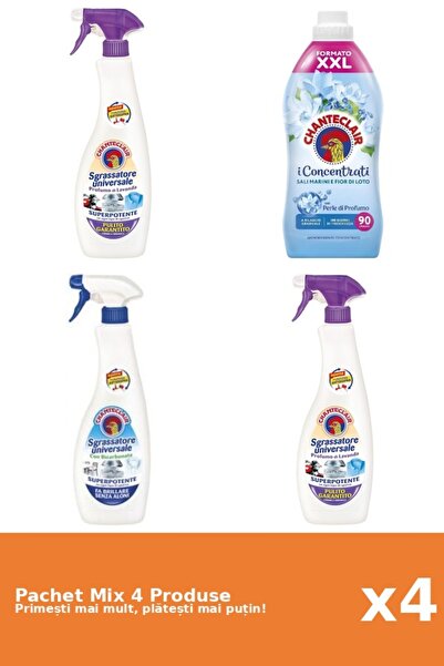 Chanteclair Set 4 Mix Chanteclair: 3 Degresant (Bicarbonat, Mosc Alb), 1 Bals...