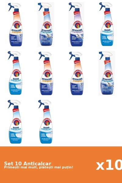 Chanteclair Set 10 Anticalcar Chanteclair: 3x Rapid, 2x Puternic, 1x Parfumat...
