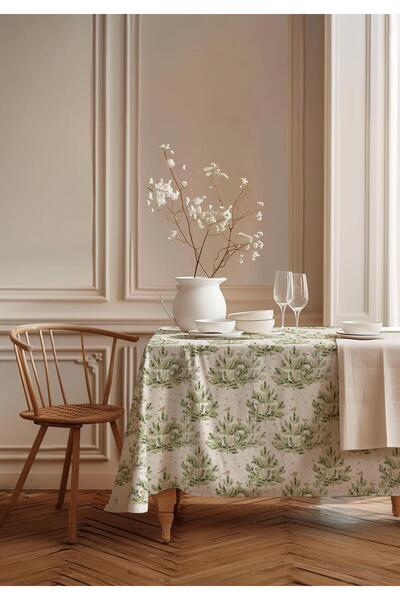 Markaev Față de masă elegantă din bumbac de pin MSAORT0071