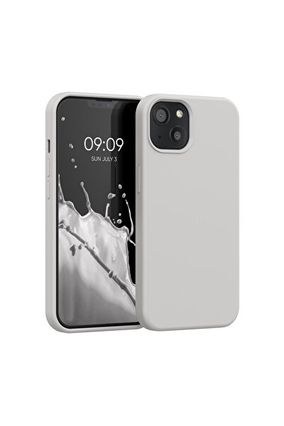 KWmobile Case for Apple iPhone 13, Silicone, Gray, 55878.96