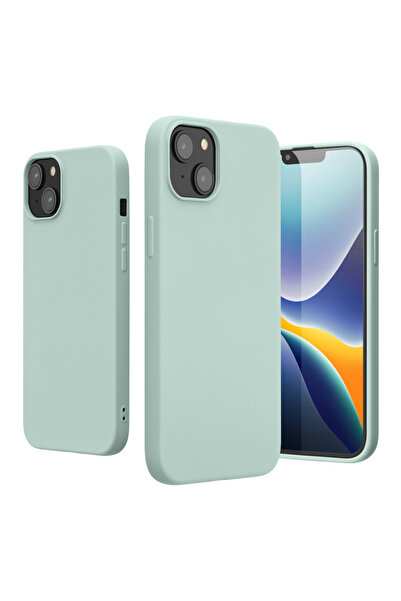 KWmobile Case for Apple iPhone 14 Plus, Silicone, Green, 59080.200