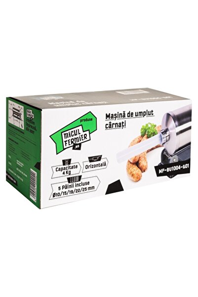 micul fermier Sausage stuffer Micul Fermier, 4 kg, Stainless steel, horizontal with 5 funnels included