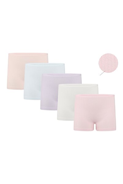 Donella 5-συσκευασία Βαμβακερά ελαστικό ύφασμα πλέξη ριμπ Κοριτσίστικα σορτς ...