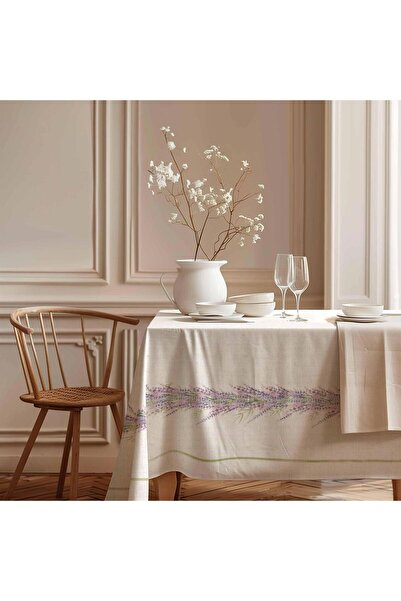 Markaev Lavender Bouquet Cotton Tablecloth Msaort0026