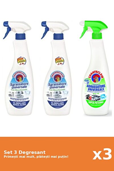 Chanteclair Set 3 Chanteclair Degreaser: 2x Bicarbonate, 1x Lemon