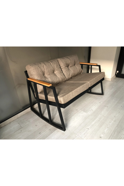 adımshops 2'li Sallanan Sandalye Tv Koltuğu Kafe-balkon-mutfak-berjer-ofis Sallanır Çiftli Koltuk