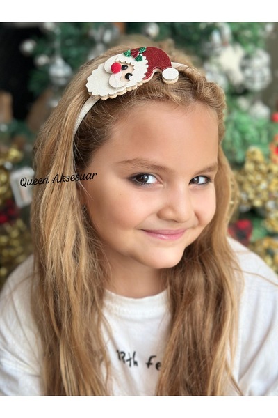 QUEEN AKSESUAR Luxury Design Shiny Glitter Sequin Santa Claus Christmas Velve...