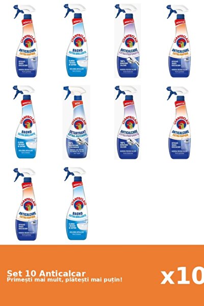 Chanteclair Set of 10 Chanteclair Anti-limescale: 4x Fast, 3x Shine, 2x Scent...