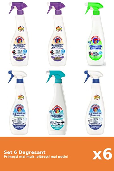 Chanteclair Set 6 Degresant Chanteclair: 2x Lavanda, 1x Lamaie, 2x Bicarbonat...