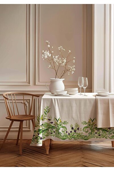 Markaev Olive Garden Cotton Tablecloth Msaort0033