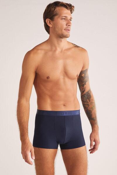 Sinem Çeyiz Kom Luca Royal Striped Cotton Sel Silk Men's Boxer