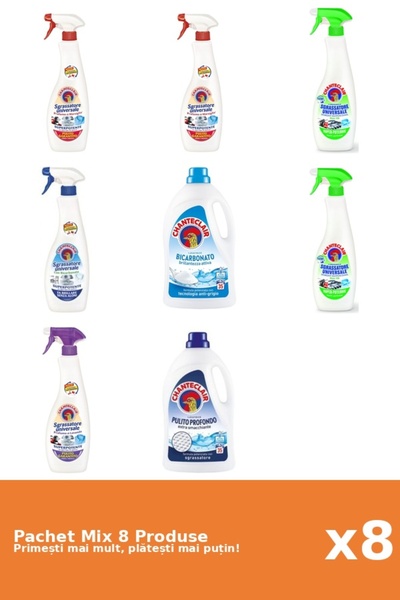 Chanteclair Set 8 Mix: 6 Degresant (Bicarbonat, Lamaie, Marsilia, Mosc Alb), ...