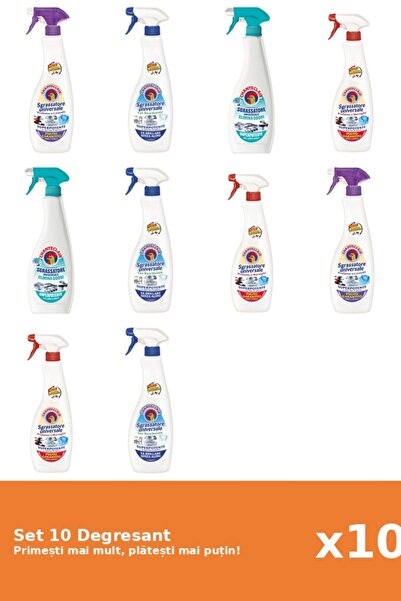 Chanteclair Set 10 Degresant Chanteclair: 2x Mosc Alb, 3x Bicarbonat, 2x Anti...