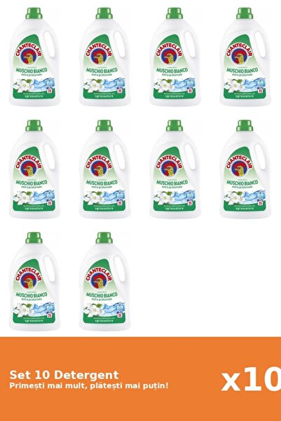 Chanteclair Set 10 Detergent Mosc Alb, 1575 ml