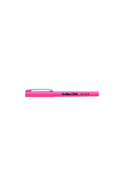artline 200 Fineliner 0.4mm Ince Uçlu Yazı ve Çizim Kalemi Pembe