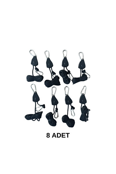 Lic LifeInCamp 8 Adet Kamp Çadırı, Yan Tente, Tarp İpi ve Gergisi - Ayarlanab...