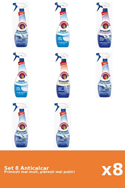 Chanteclair Set 8 Anticalcar Chanteclair: 4x Puternic, 2x Stralucire, 1x Parf...