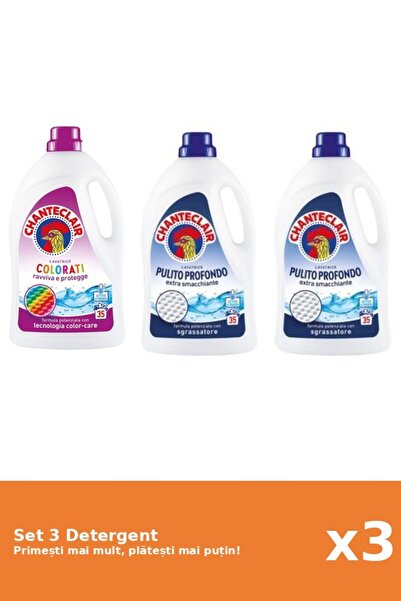 Chanteclair Set 3 Detergent Chanteclair: 1x Color, 2x Clasic