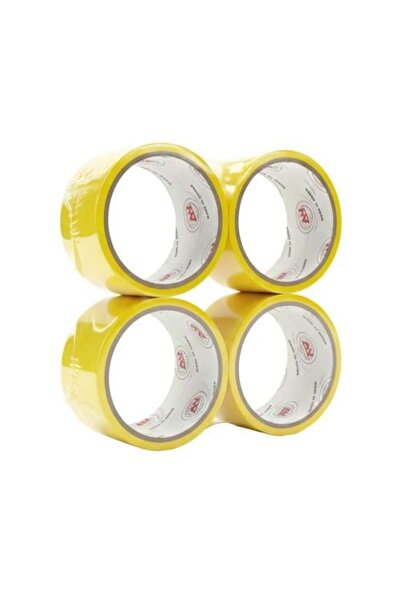 Meven Set Beauty Transparent Yellow Packing Tape - Al-Wisam - 4 Rolls - AL-1503-3
