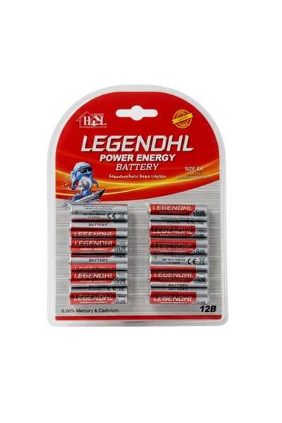 F05 AA Alkaline Batteries by Legendhell Power Energy - 12 Pack