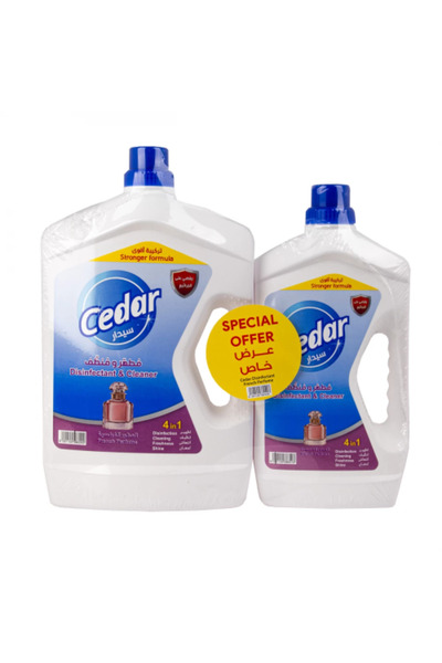 Cedar disinfectant and cleaner — French fragrance (1L + 1.5L)