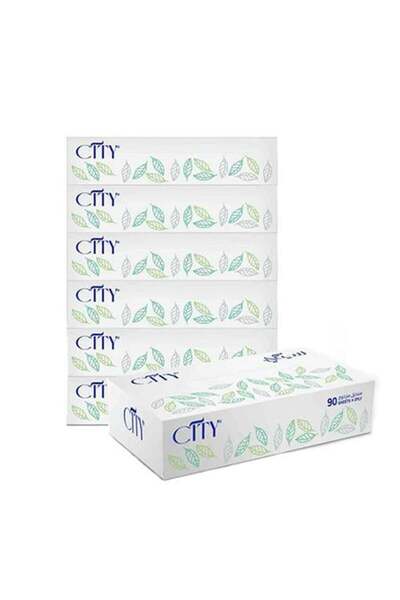 City مناديل الوجه، عبوة من 6 قطع