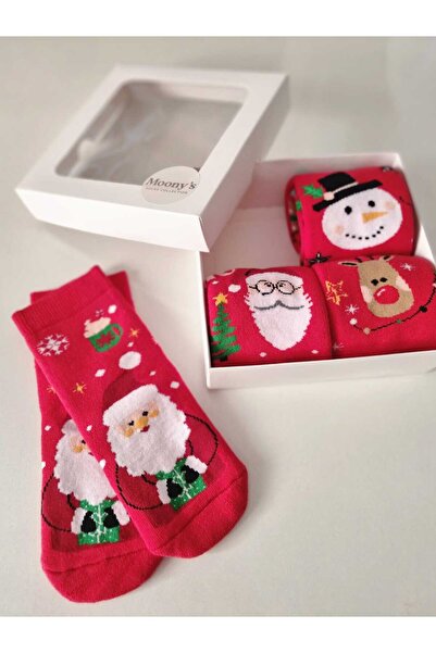 Moonys Socks Collection Комплект кърпи и чорапи с новогодишни мотиви за момич...