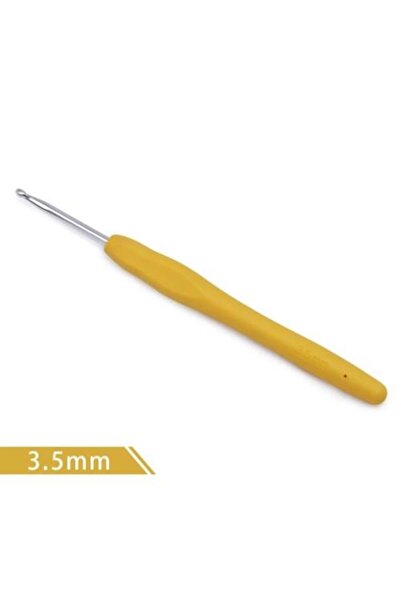 Gerenic سنارة كروشيه بمقبض سيلكون طبي مقاس 3.5 ملم