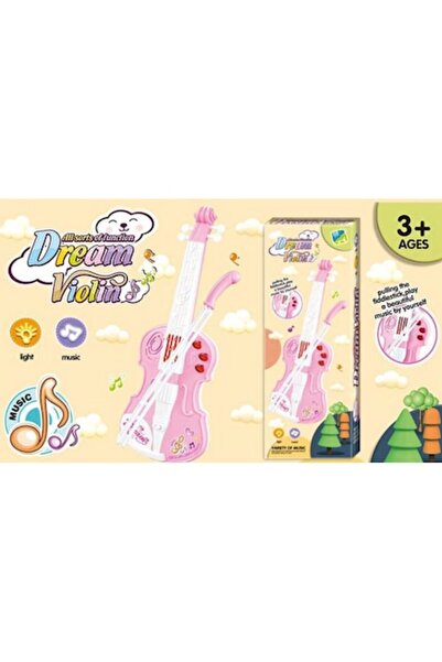 Toy Toy Toy Vioară muzicală de jucărie pentru copii cu arcuș, cu efecte lumin...