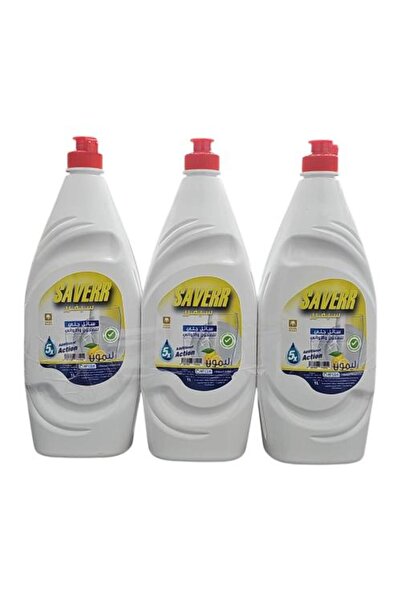 O.M.D SAVERR Dishwashing Liquid - Lemon Flavor - 3 Pack - 1 Liter