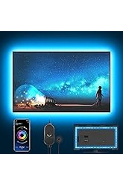 Generic TV Backlights 4M USB LED Strip Light Kit for 60-75" TV, 5050 RGB, App Control, Music Sync