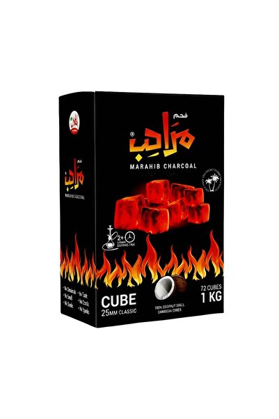 marahib Coconut Charcoal Cubes - 72 Pieces - 1 kg