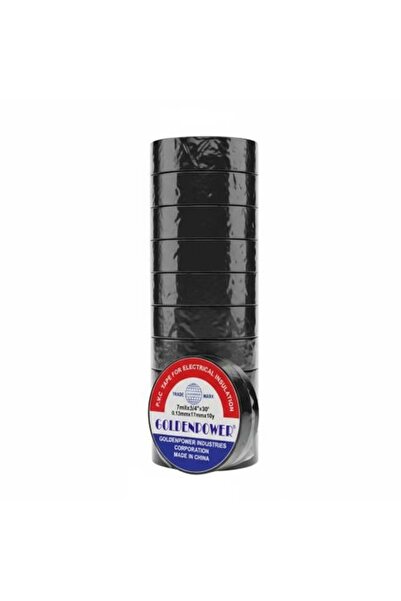 golden power Electrical Tape Black - 10 Rolls - AL-8786-6