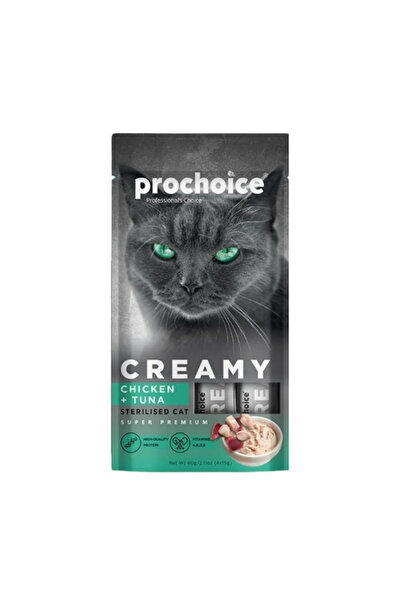 ProChoice Creamy Tavuklu ve Ton Balıklı Sıvı Kedi Ödül Maması 1 Adet-4x15 Gr